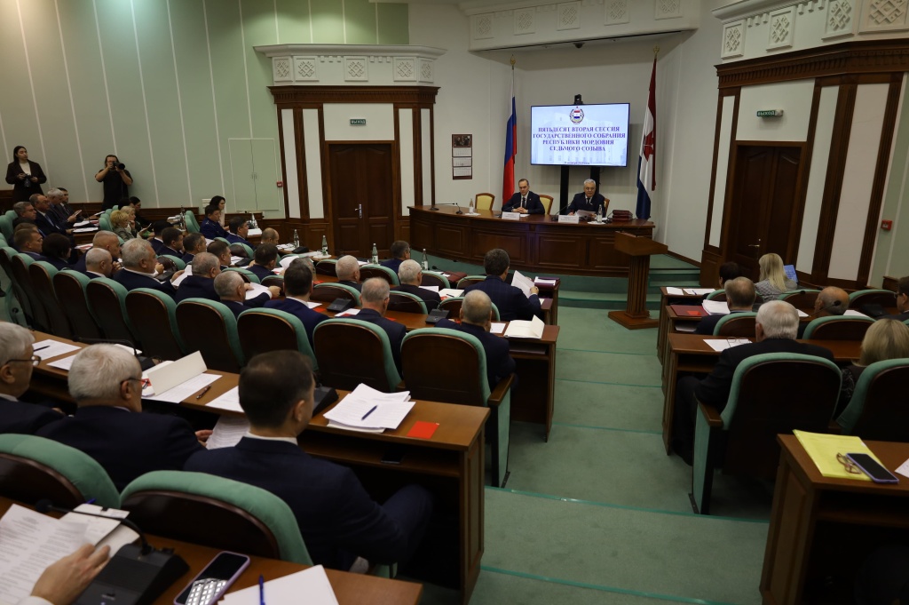 Состоялась пятьдесят вторая сессия Госсобрания Мордовии седьмого созыва